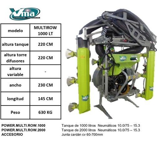 VMA   NEBULIZADOR ELECTROSTATICO  MULTIROW 03